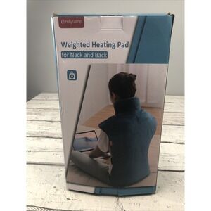 Comfytemp Weighted Heating Pad for Back Neck Shoulder With Controller Open Box